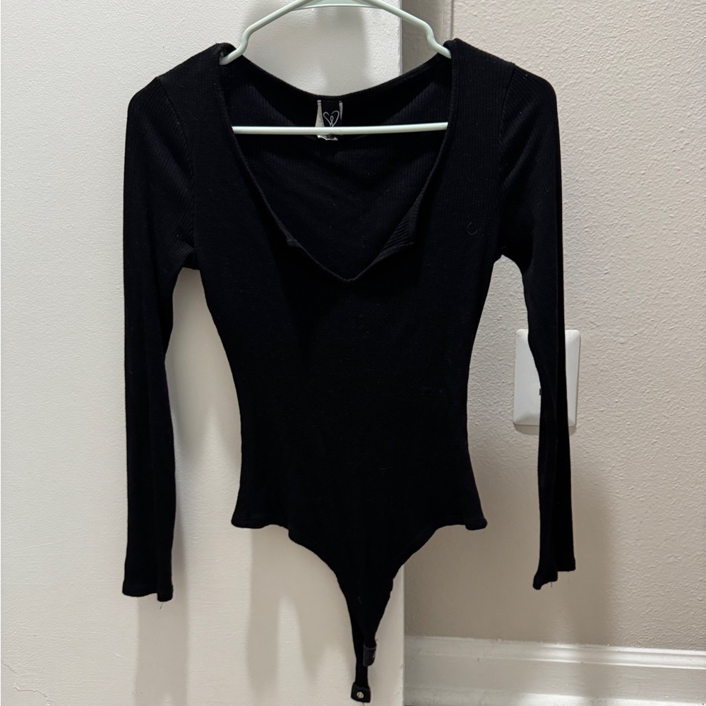 Black Long Sleeve Bodysuit